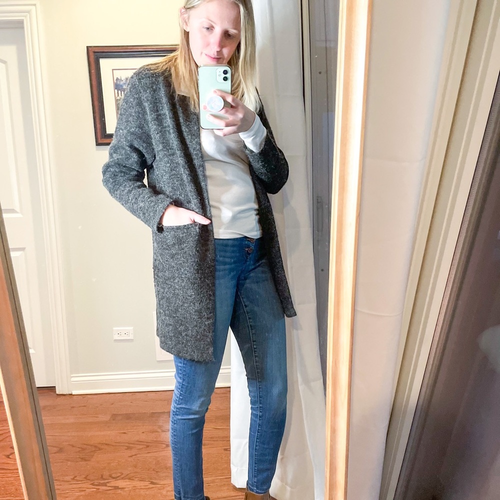 Charcoal black cardigan